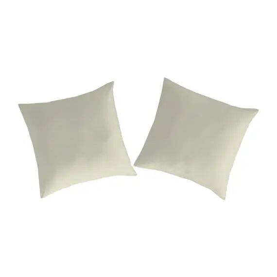 2 Taies d’oreiller en percale de coton 65×65 cm vert