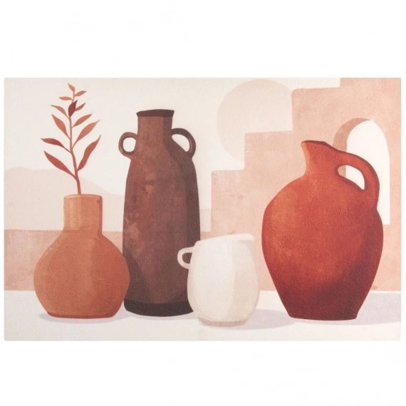 Toile imprimé vases multicolores 90×60