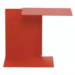 Table d’appoint Diana en Métal, Acier inoxydable verni – Couleur Rouge – 53 x 25 x 42 cm – Designer Konstantin Grcic