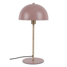 Lampe à poser champignon en métal rose pastel
