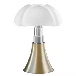 Lampe connectée Pipistrello en Plastique, Méthacrylate opalin – Couleur Métal – 64.63 x 64.63 x 66 cm – Designer Gae Aulenti