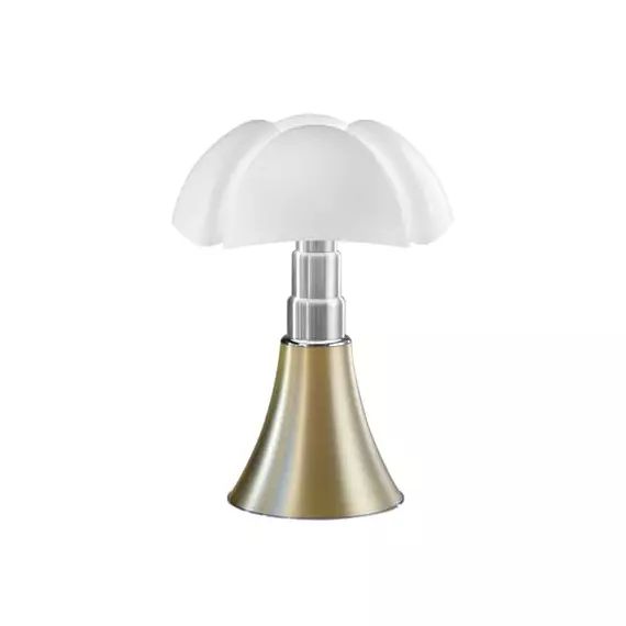 Lampe connectée Pipistrello en Plastique, Méthacrylate opalin – Couleur Métal – 64.63 x 64.63 x 66 cm – Designer Gae Aulenti