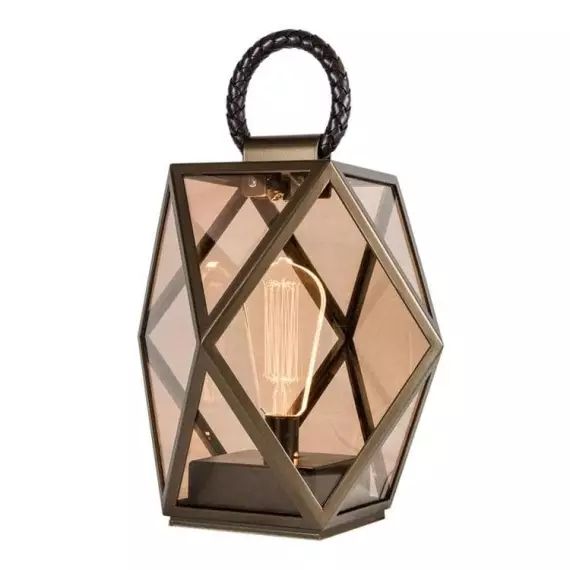 MUSE LANTERN-Lampe d’extérieur LED rechargeable Bronze H25cm