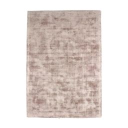 Tapis en viscose effet soyeux rose poudré 120×170