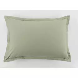 Taie d’oreiller coton vert 50×70 cm