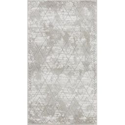 Tapis Géométrique Berbère – Blanc et Gris – 80x150cm