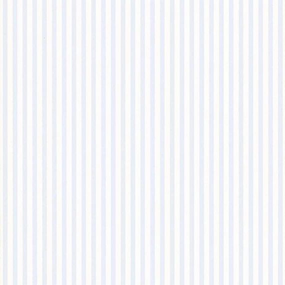 Papier peint LUTECE à petites rayures bicolores – Blanc Bleu – 10.05 m x 0,53 m