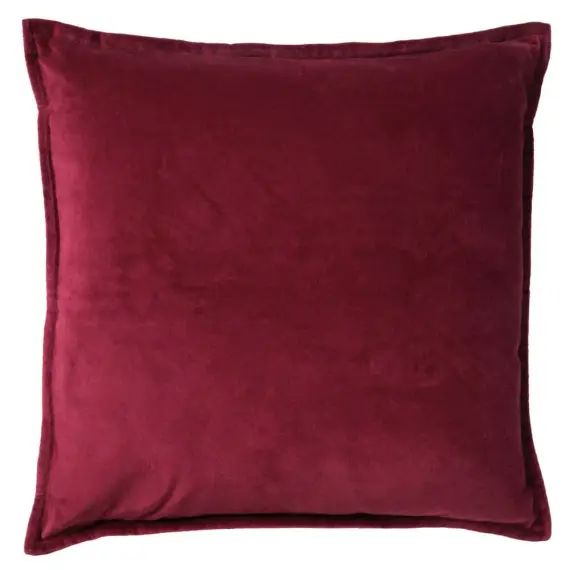 Housse de coussin rouge en velours-50×50 cm uni