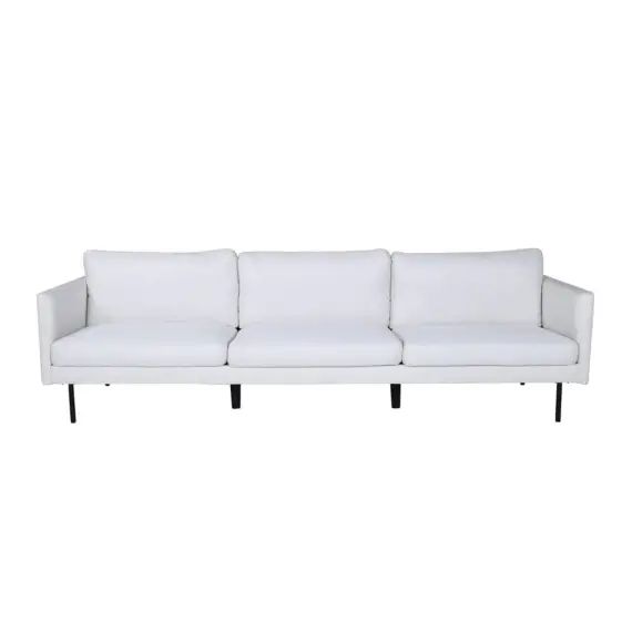 Canapé droit 3 places en tissu beige
