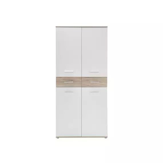 Armoires à chaussures FAKIR 2 imitation chêne et blanc Mr Scandinave