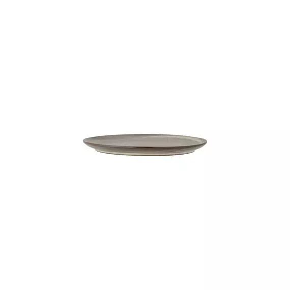Assiette Vaisselle en Céramique, Grès émaillé – Couleur Marron – 28 x 28 x 2 cm