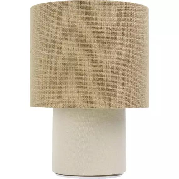 Lampe de chevet Tissu Beige 20x20x29 cm