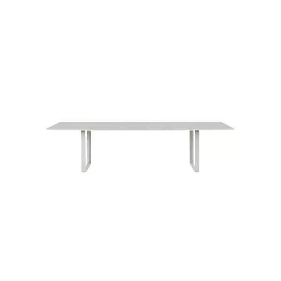 Table rectangulaire 70/70 en Métal, Aluminium – Couleur Gris – 153.01 x 153.01 x 73 cm – Designer Taf Architects