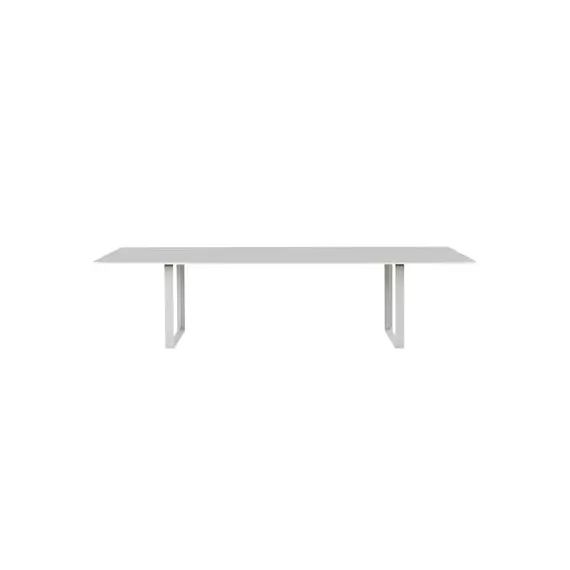 Table rectangulaire 70/70 en Métal, Aluminium – Couleur Gris – 153.01 x 153.01 x 73 cm – Designer Taf Architects