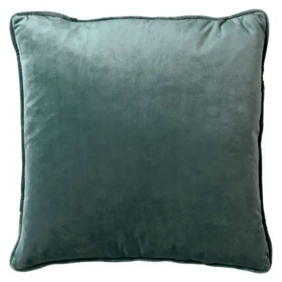 Housse de coussin vert en velours-60×60 cm uni