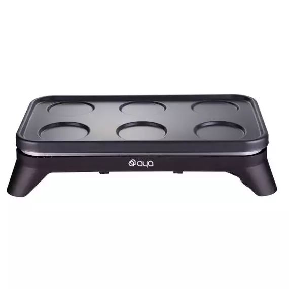 Crêpière AYA 06-BLACK DN 6 plaques