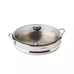 O’wok steamer   panier vapeur et couvercle en verre acier inox