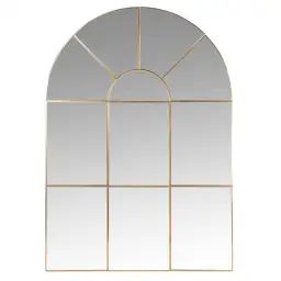 Miroir en métal doré