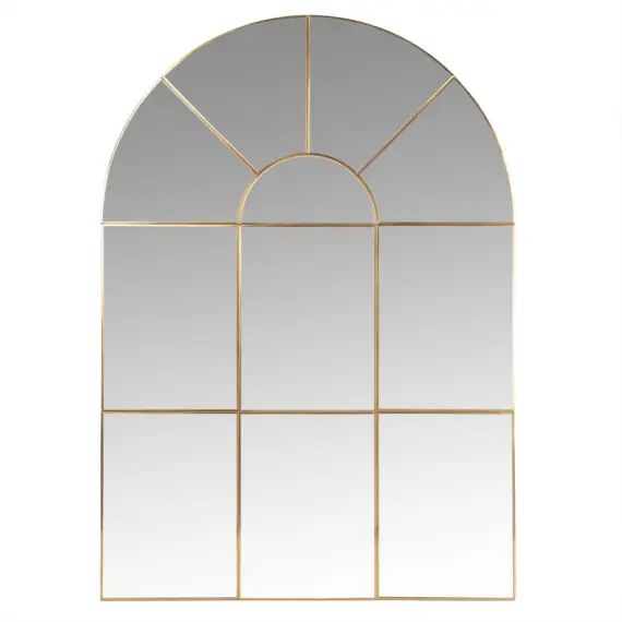 Miroir en métal doré