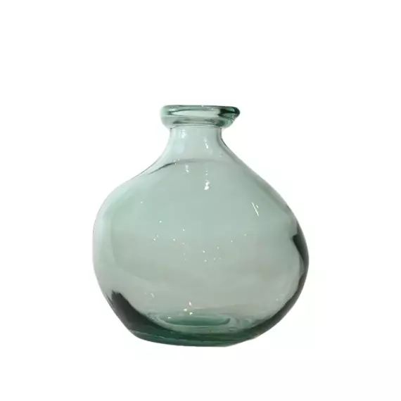 Vase en verre recyclé Vert d’Eau 18 cm