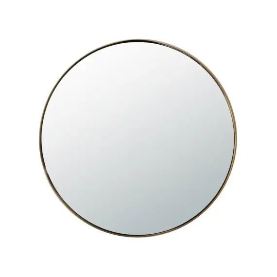 Miroir rond Ø80 en laiton or