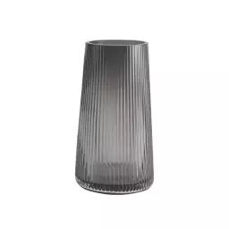 Vase en verre gris H24