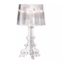 Lampe de table Bourgie en Plastique, Polycarbonate 2.0 – Couleur Transparent – 44 x 43 x 70 cm – Designer Ferruccio Laviani