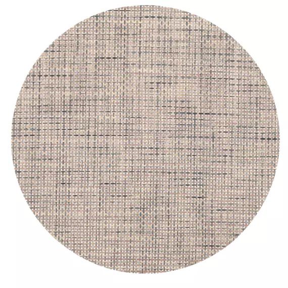 Set de table rond tissé brun et beige D38