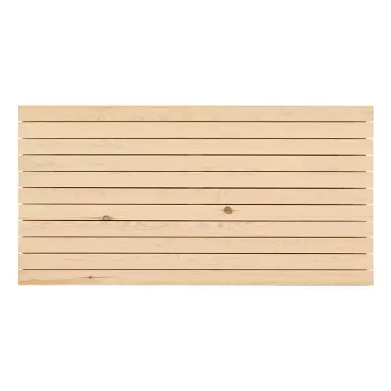 Tête de lit horizontale en bois couleur naturelle 100x60cm
