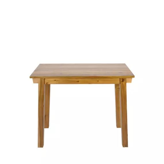 Hanotilo – Table de bar en acacia H100xL120cm – Couleur – Bois foncé