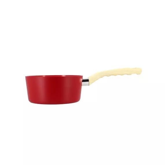 Casserole en aluminium Ø16cm rouge – compatible induction