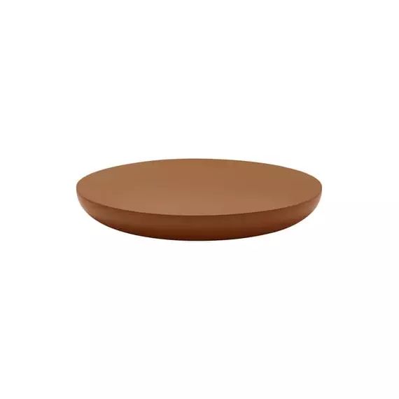 Table basse Olo en Bois, Bois massif laqué – Couleur Orange – 100 x 100 x 15 cm – Designer Antonio Facco