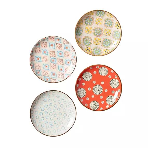Set de 4 assiettes à dessert Bohemian