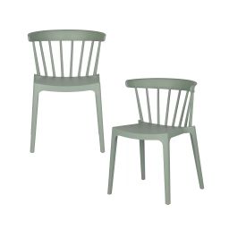 lot de 2 chaises de Jardin Vert Jade
