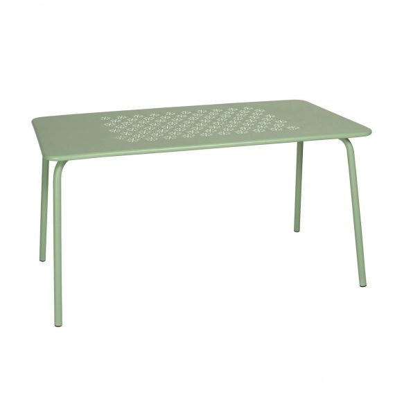 Table d’extérieur en métal vert L140