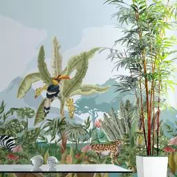 Papier Peint jungle de la savane 250x480cm