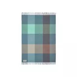 Plaid Plaid en Tissu, Laine – Couleur Bleu – 26.21 x 26.21 x 26.21 cm – Designer Carole Baijings