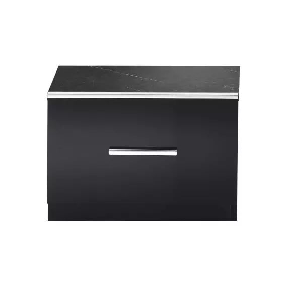 Chevet 1 tiroir GLOSSY coloris noir