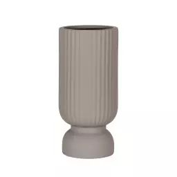 Vase en céramique D12,5cm gris