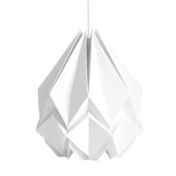 Suspension origami couleur unie en papier taille L