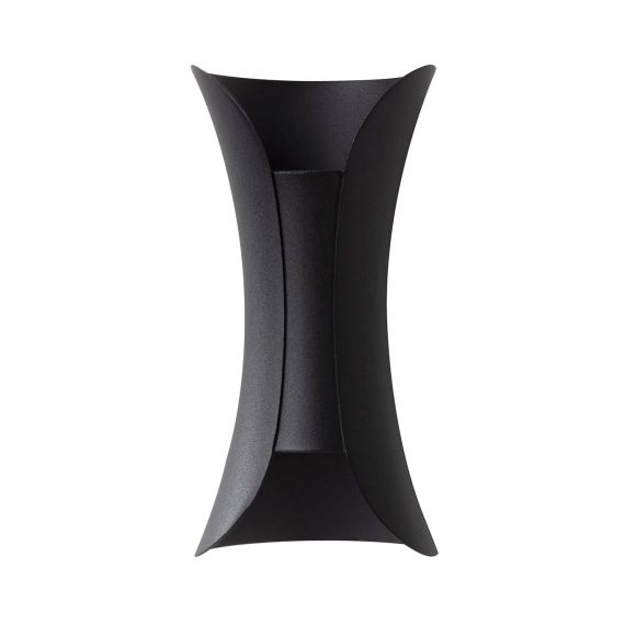 Applique extérieure en métal noir h.20 cm