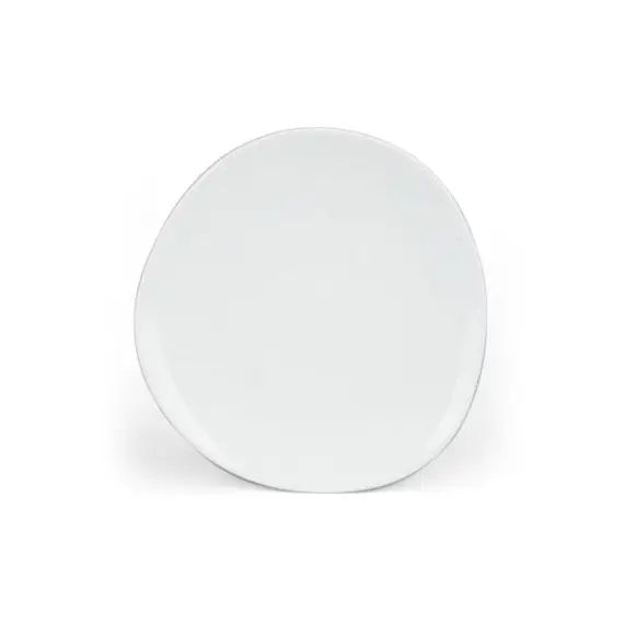 Assiette dessert en Porcelaine Blanc
