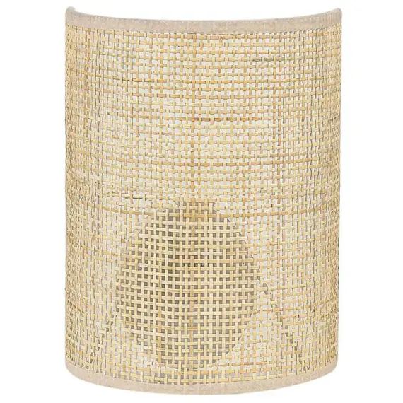 Applique murale en rotin naturel