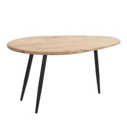 Table basse ovale en bois d’acacia