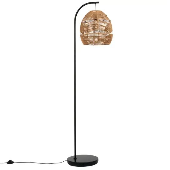 Lampadaire beige et noir H151