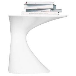 Table d’appoint en Plastique, Polypropylène laqué – Couleur Blanc – 62.14 x 62.14 x 52 cm – Designer Todd Bracher