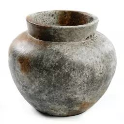 Vase en terre cuite antique gris H27