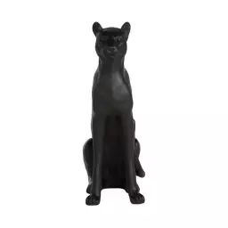 Statue H52 cm PANTHERE Noir