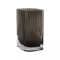 Vase Folium en Verre – Couleur Noir – 18 x 11.7 x 25 cm