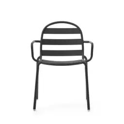Joncols – Lot de 4 chaises de jardin en acier